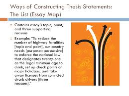 thesis statement for an essay how to write a thesis statement for     SlideShare DEVELOPING A TOPIC SENTENCE Should be less general than the thesis statement   but general enough