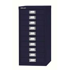 bisley 10 drawer metal filing cabinet
