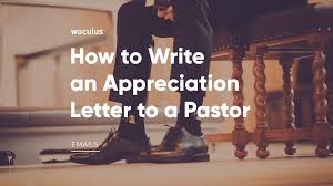 an appreciation letter to a pastor