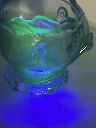Blue Vaseline Glass Uranium Cadmium