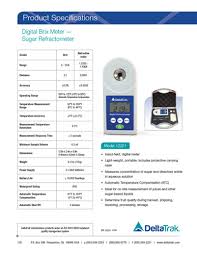 Digital Brix Meter Sugar Refractometer Model 12221 Deltatrak
