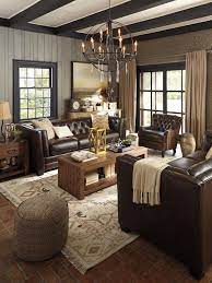 brown living room ideas wild country