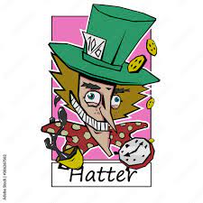 mad hatter funny cartoon character