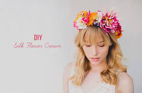 Flower stems should be at least five inches long. Diy Silk Flower Crown Green Wedding Shoes