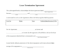 Lease Cancellation Template