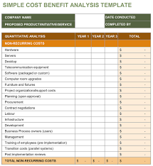 23 Cost Benefit Analysis Template Example And Definition