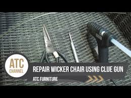 how to repair resin wicker chairs using