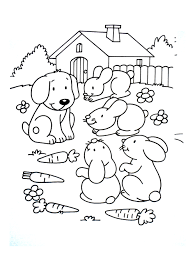 This compilation of over 200 free, printable, summer coloring pages will keep your kids happy and out of trouble during the heat of summer. Dog For Children Dog And Rabbits Dogs Kids Coloring Pages