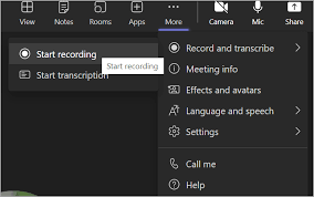 record a meeting in microsoft teams