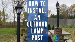 How To Install An Outdoor Lamp Post