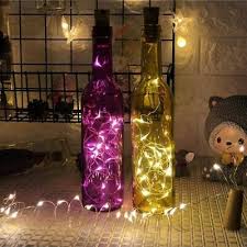 Led Wine Bottles String Lights Cork