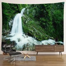 landscape waterfall tapestry wall
