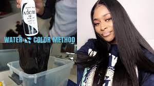 water color hair dye method