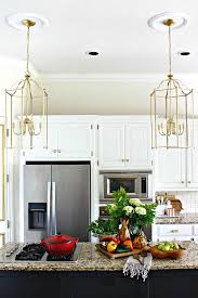 Brass Pendant Lights In The Kitchen Dimples And Tangles