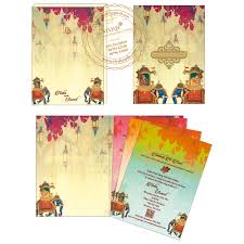 fully customized indian wedding card