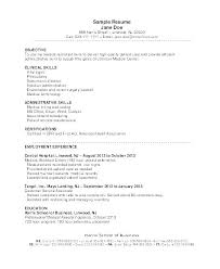 Medical Administrative Assistant Objective Resume For Of A Resumes