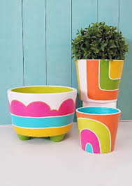 Diy Plant Pots Decoart Acrylic Paint
