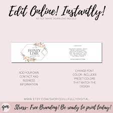 Cleansing clay label template downloadable pdf. Printable Soap Label Custom Floral Soap Label Template Soap Label Desi Quillfully Digital