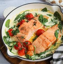 easy baked salmon recipe with cream