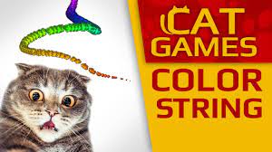cat games amazing color string