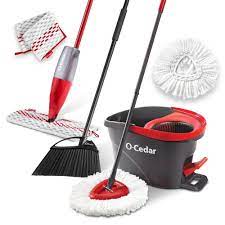 o cedar easywring spin mop with bucket