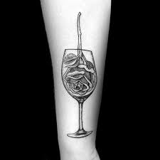 50 Wine Tattoo Designs For Men Vino