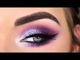 purple smokey eye makeup look easy