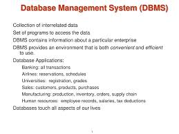 ppt database management system dbms