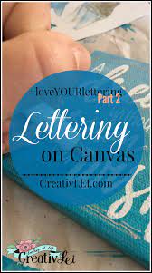 lettering on canvas creativlei
