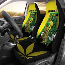 Car Seat Covers Green Reggae Rasta Red