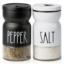 Pepper Shakers Set With Adjustable Lids