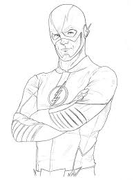 the flash coloring pages