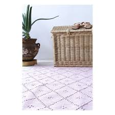 naco diamond rug powder pink