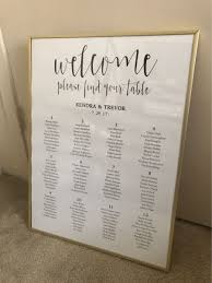 Gold Frame 18x24 Great For Wedding Sign Or Seating Chart Wedding Decoration Size Only 35 00