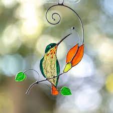 Stained Glass Bird Suncatcher