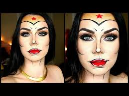 wonder woman makeup tutorial comic pop
