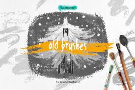 old brushes for ilrator graphic by