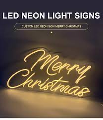 The cost for these may be a little more than the customary lighting that has been used for the 50 plus years, but the efficiency makes up for the cost in the overall scheme of things. Custom Led Neon Sign Merry Christmas