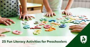 25 fun literacy activities for preers
