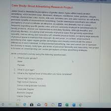 solved case study drout advertising