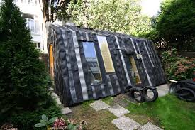 Shed Made From Recycled Car Tires