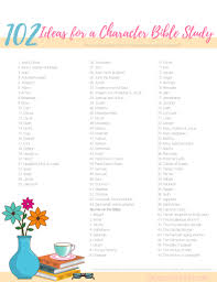 At risen motherhood, we use the abide method for studying the bible. 102 Ideas For A Character Bible Study