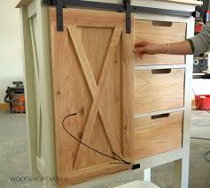 build a sliding door dresser chest