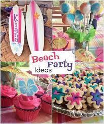 beach themed birthday party decorations