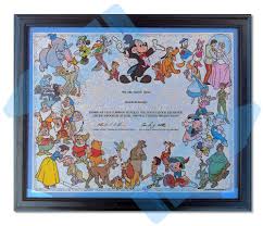 Dis) stock has been rising friday, up 10.15% to a price of $169.34. Lot The First Rendered Master Disney Stock Certificate