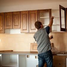 How To Stain Kitchen Cabinets All