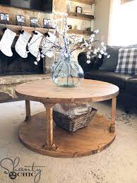 Some great farmhouse coffee tables for you to choose from. Diy Round Coffee Table Shanty 2 Chic