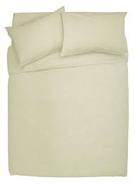 argos home plain cream bedding set