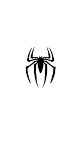 spiderman blackwhite logo hd phone