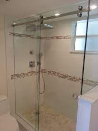 Barn Door Style Sliding Glass Shower